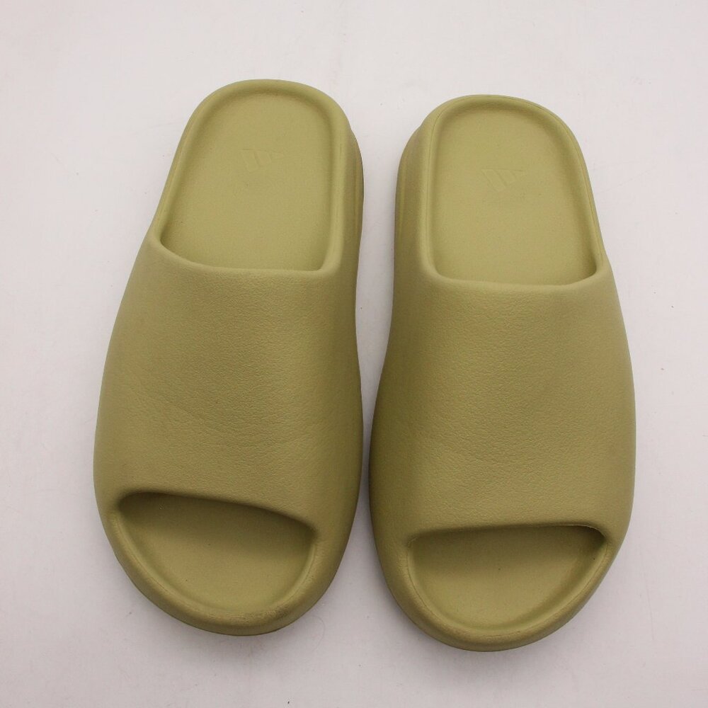 Adidas Yeezy Slides Men's Size US 8 Resin Green Comfort Casual Slip-On Sandal
